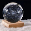 3D Galaxy Crystal Ball Night Lamp – Solar System LED USB Table Lamp